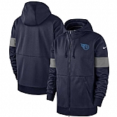 Tennessee Titans Nike Sideline Performance Full Zip Hoodie Navy,baseball caps,new era cap wholesale,wholesale hats